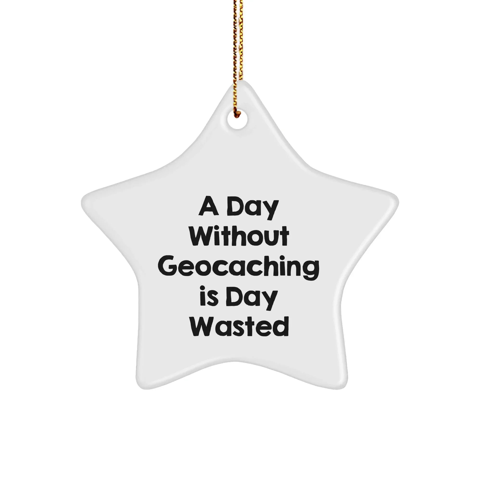 Geocaching Enthusiasts' Delight, Funny Star Ornament Gifts from Friends for Christmas