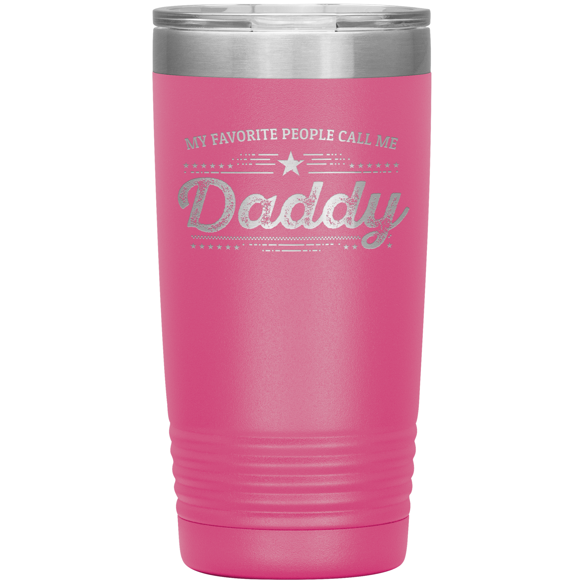 Gift For Dad - My Favorite People Call Me Daddy Laser-etched Insulated Stainless-Steel Tumbler - Mallard Moon Gift Shop