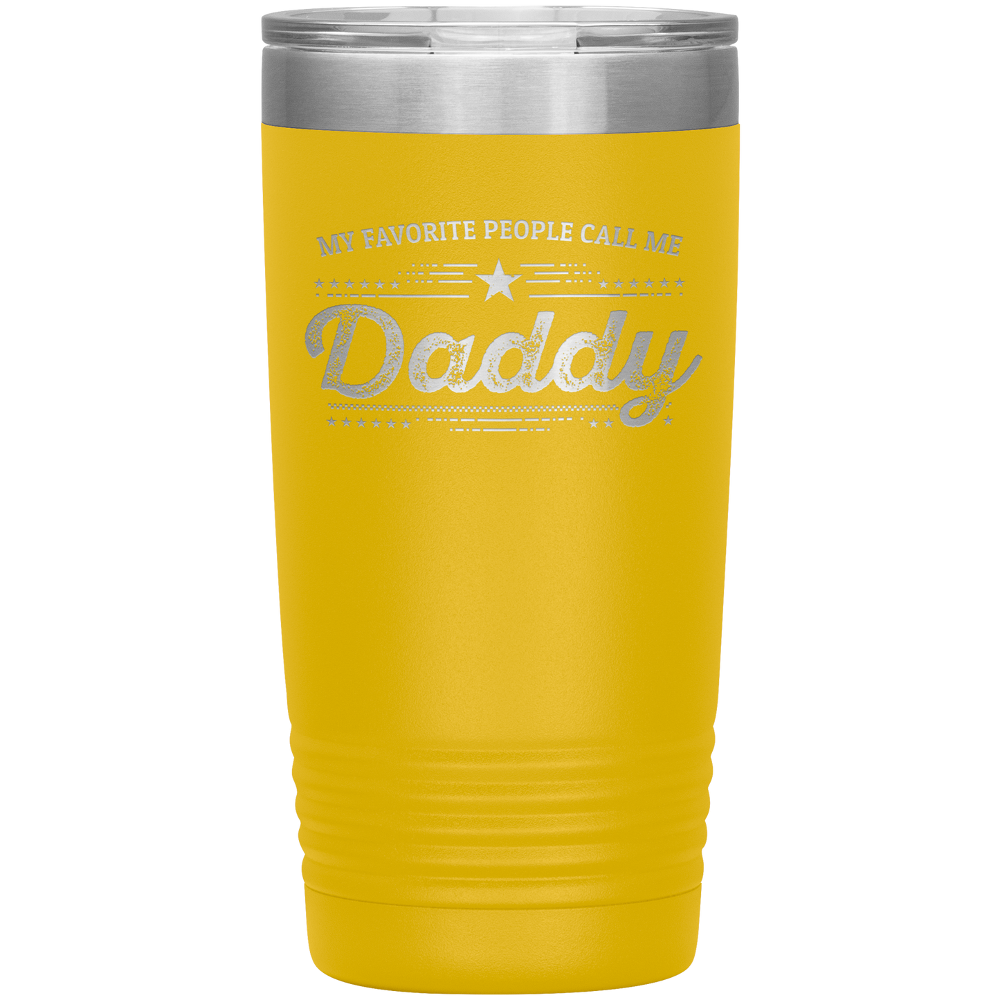 Gift For Dad - My Favorite People Call Me Daddy Laser-etched Insulated Stainless-Steel Tumbler - Mallard Moon Gift Shop