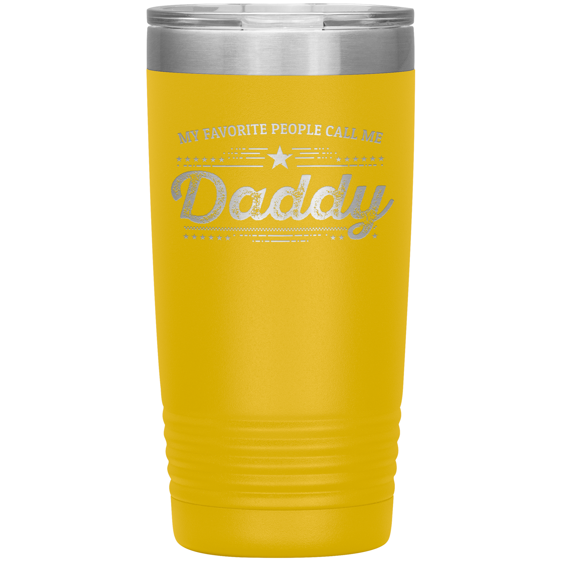 Gift For Dad - My Favorite People Call Me Daddy Laser-etched Insulated Stainless-Steel Tumbler - Mallard Moon Gift Shop