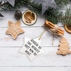 Gifts from Friends for Advisors By Day, World's Best Mom By Night. - Star Ornament, White, 3.25'' Tall - Unique Christmas Unique Gifts for Advisor