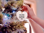 Gifts from Men to Awesome Mama - Inspirational Heart Ornament for Christmas