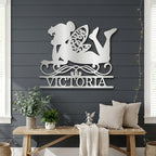 Personalized Fairy Metal Wall Art | Custom Fairy Name Sign | Whimsical Fantasy Metal Decor | Girls Bedroom Wall Art | Made in USA