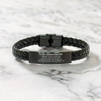 Goddaughter Gifts, To My Goddaughter Remember, you will never lose. You will either WIN or LEARN, Keepsake Braided Leather Bracelet For Goddaughter Engraved, Birthday Christmas Gifts Ideas For Goddaughter X-mas Gifts