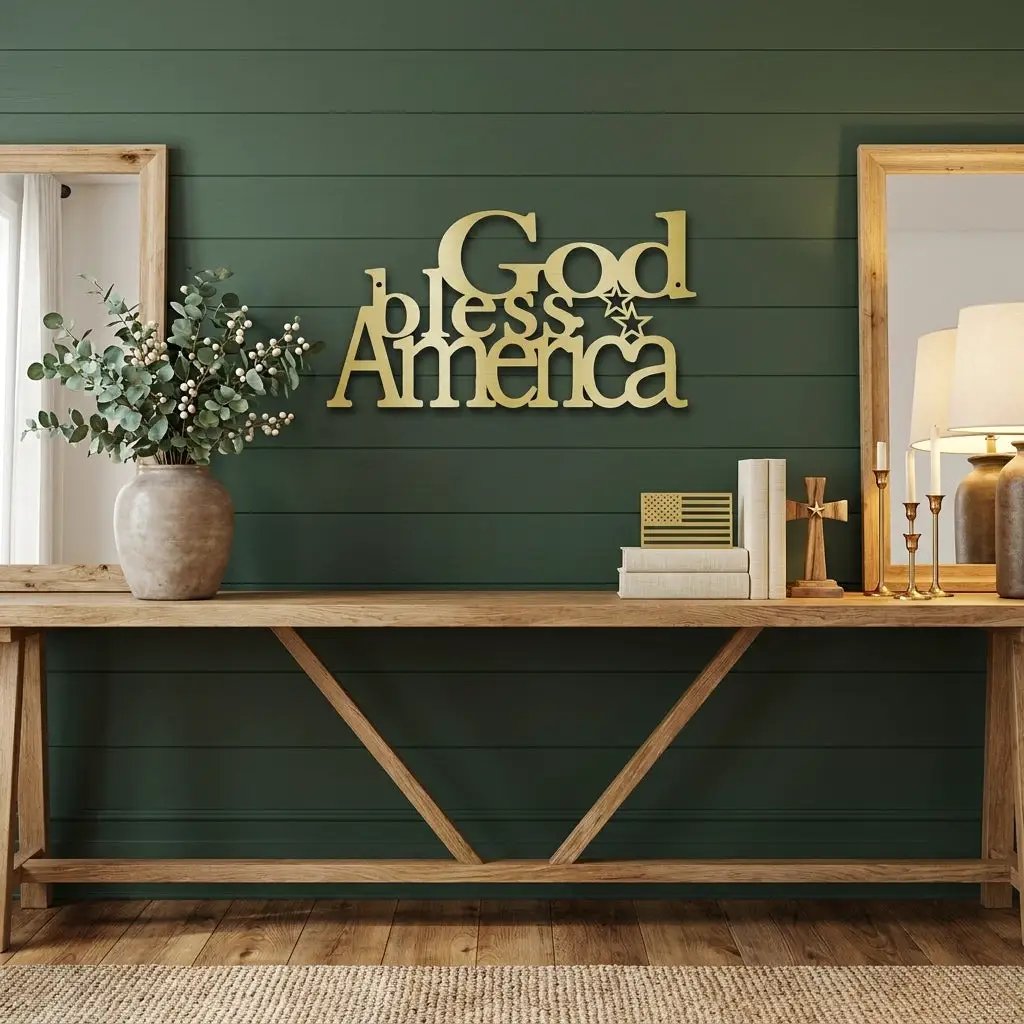 God Bless America Metal Art – A Tribute to Faith, Freedom & Home