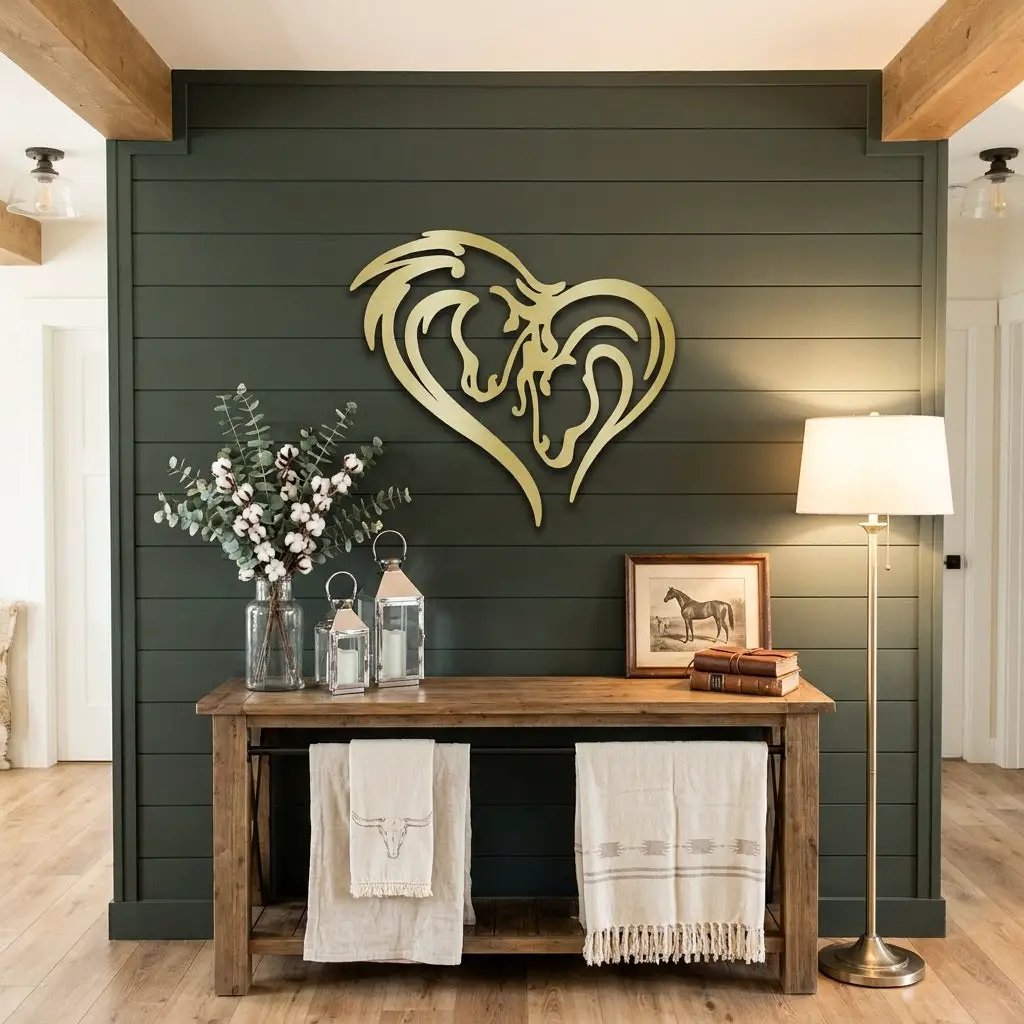 Horse Love Steel Wall Sign