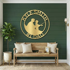 Personalized Father and Son Fishing Sign, Custom Dad Gift, Fishing Wall Decor, Father’s Day Gift, Gift for Fisherman, Metal Wall Art