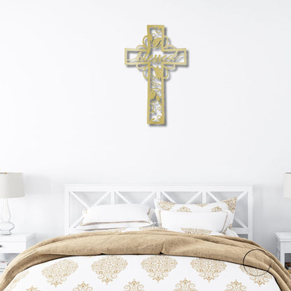 Blessed Cross Ornate Metal Wall Art - Mallard Moon Gift Shop