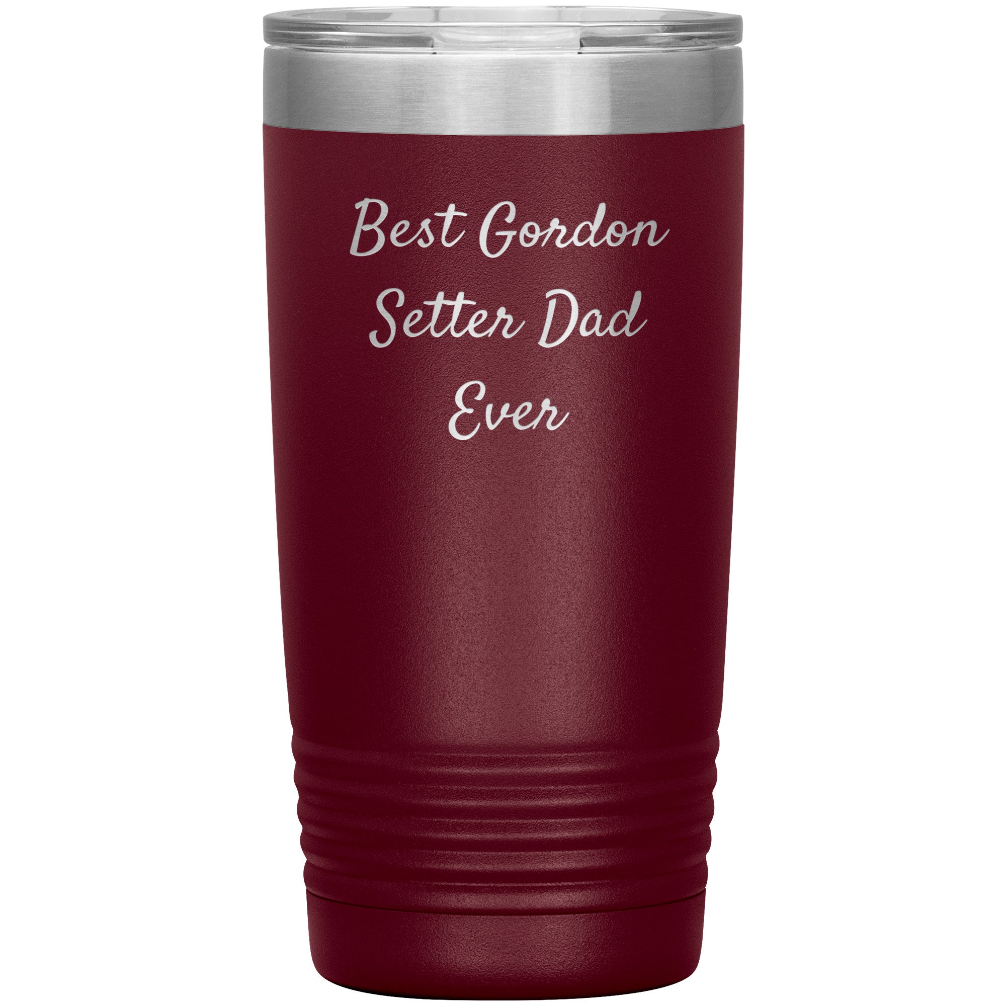 Gordon Setter Dad Ever Tumbler, Funny Gift for Men, Christmas Unique Gifts from Gordon Setter Dog Lovers, 20oz or 30oz Vacuum-Insulated Tumbler - Mallard Moon Gift Shop