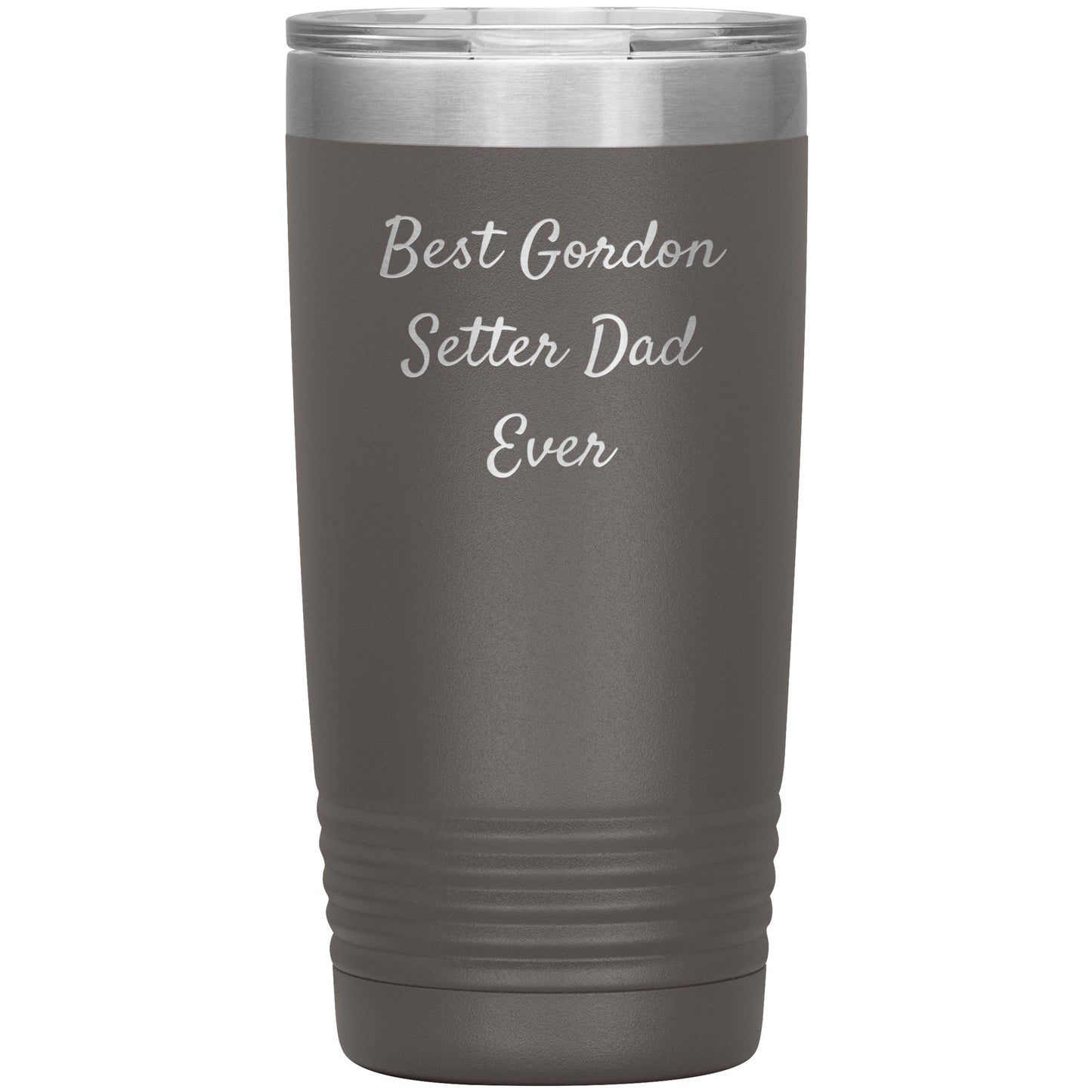 Gordon Setter Dad Ever Tumbler, Funny Gift for Men, Christmas Unique Gifts from Gordon Setter Dog Lovers, 20oz or 30oz Vacuum-Insulated Tumbler - Mallard Moon Gift Shop