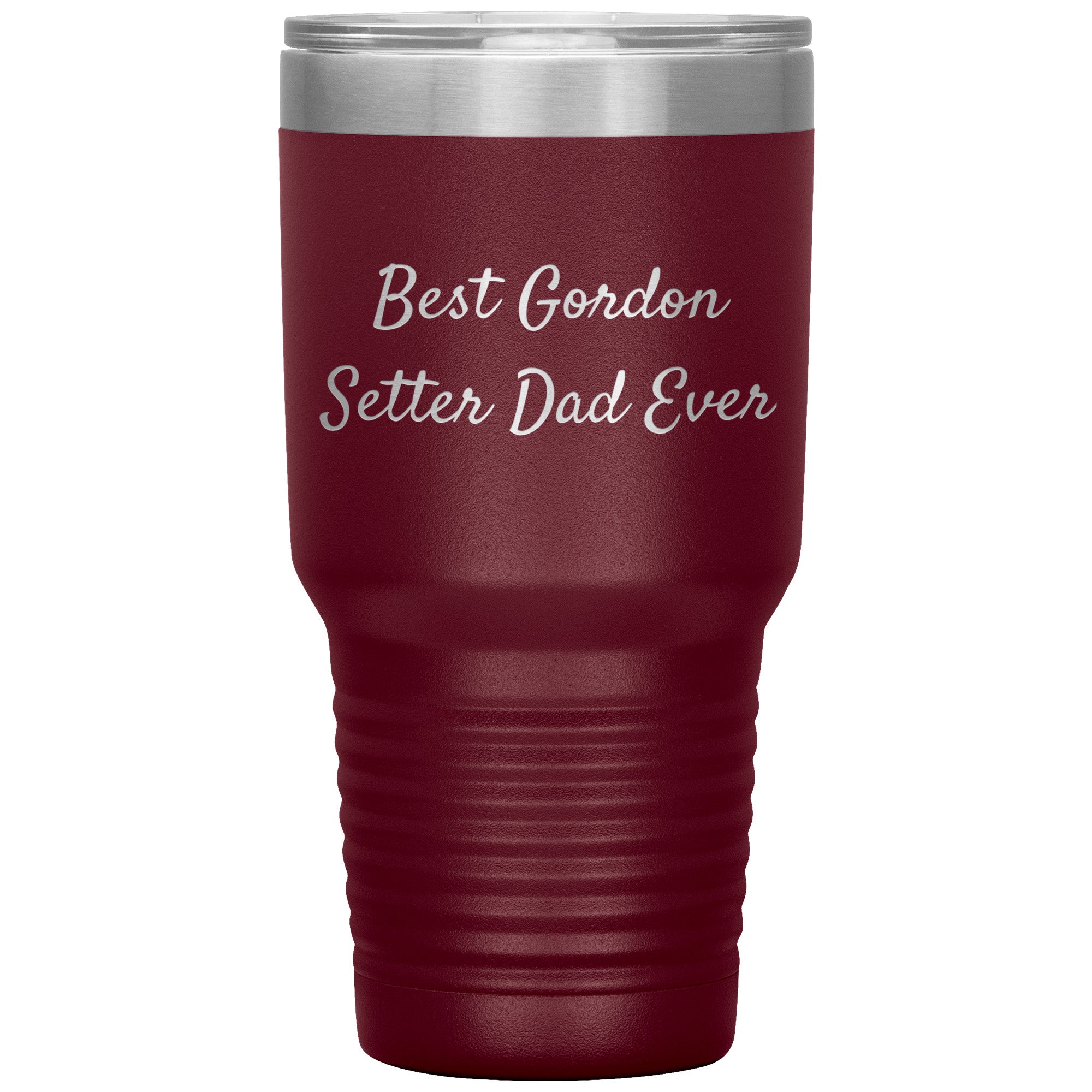 Gordon Setter Dad Ever Tumbler, Funny Gift for Men, Christmas Unique Gifts from Gordon Setter Dog Lovers, 20oz or 30oz Vacuum-Insulated Tumbler - Mallard Moon Gift Shop