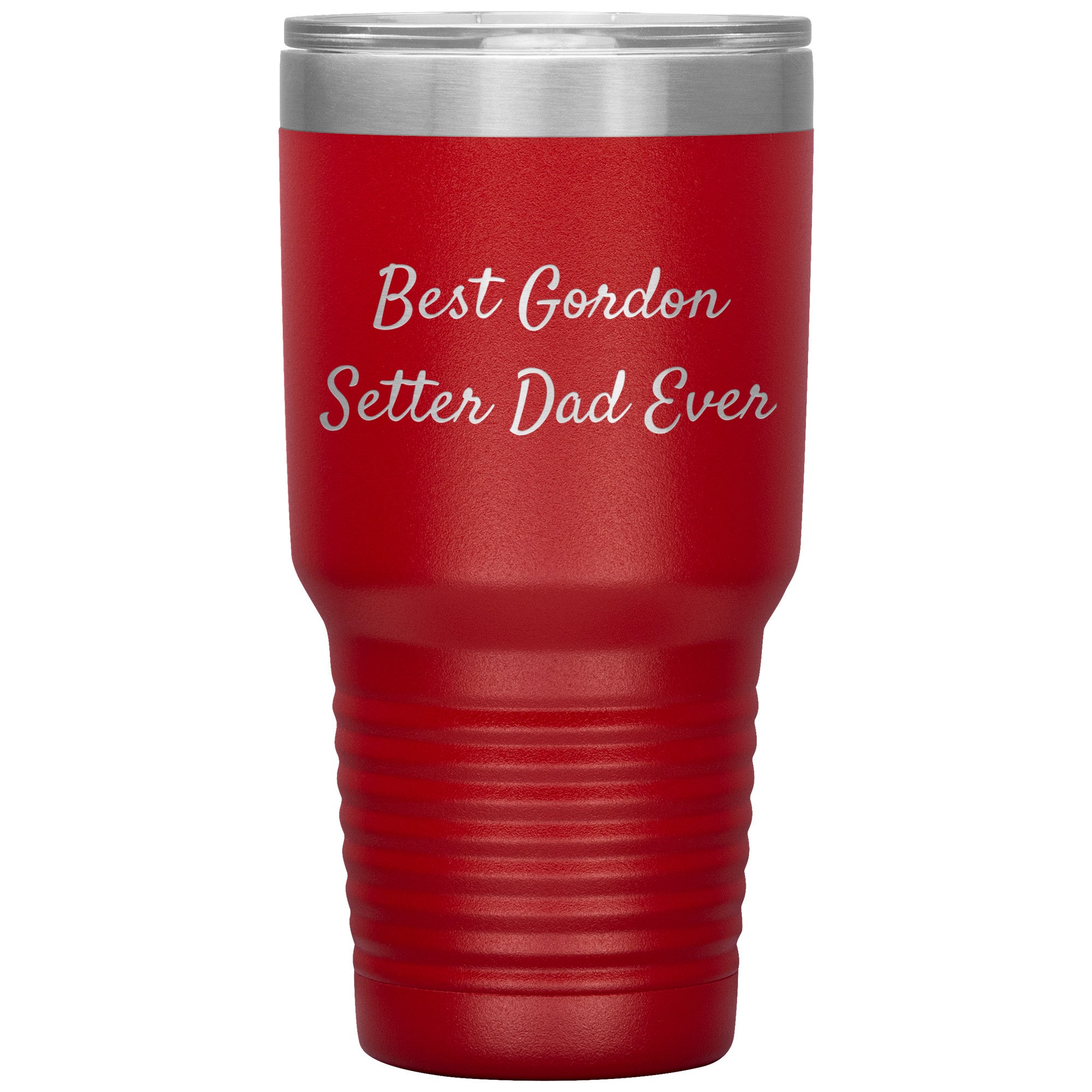 Gordon Setter Dad Ever Tumbler, Funny Gift for Men, Christmas Unique Gifts from Gordon Setter Dog Lovers, 20oz or 30oz Vacuum-Insulated Tumbler - Mallard Moon Gift Shop