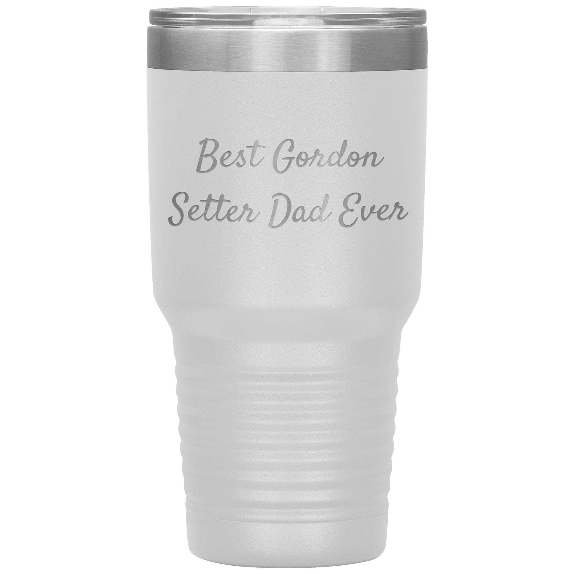 Gordon Setter Dad Ever Tumbler, Funny Gift for Men, Christmas Unique Gifts from Gordon Setter Dog Lovers, 20oz or 30oz Vacuum-Insulated Tumbler - Mallard Moon Gift Shop