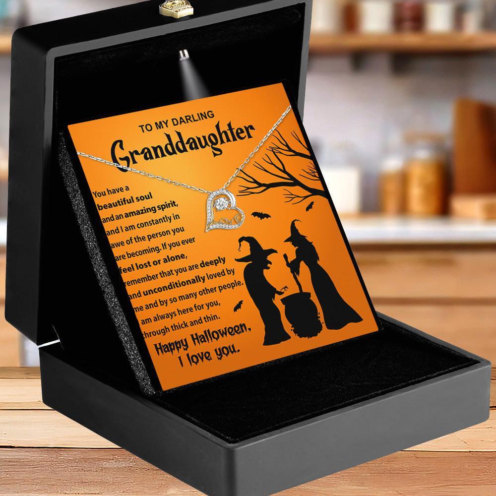 Granddaughter Halloween Inspired - Beautiful Soul Love Dancing Heart Necklace - Mallard Moon Gift Shop