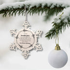 Granddaughter Snowflake Engraved Christmas Ornament You fill Our Hearts With Pure Joy