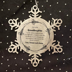 Granddaughter Snowflake Engraved Christmas Ornament You fill Our Hearts With Pure Joy