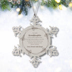 Granddaughter Snowflake Engraved Christmas Ornament You fill Our Hearts With Pure Joy