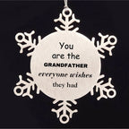 Grandfather Snowflake Ornament, Everyone wishes they had, Inspirational Ornament For Grandfather, Grandfather Gifts, Birthday Christmas Unique Gifts For Grandfather