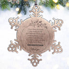 Snowflake Ornament for Grandfather Present, Grandfather Always follow your dreams, never forget how amazing you are, Grandfather Christmas Gifts Decorations for Girls Boys Teen Men Women