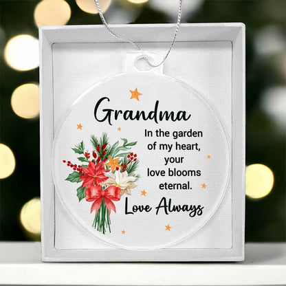 Grandma Gift Acrylic Keepsake Ornament