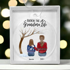Grandma or Grandpa Personalized Gift From Grandkids Acrylic Keepsake Ornament