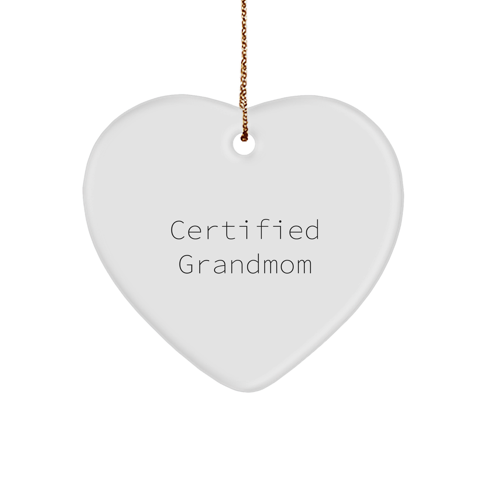 Grandmom Heart Ornament, Funny Quote, Gifts from Family, Christmas Unique Gifts for Grandmom
