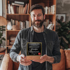 World’s Greatest Grandpa Certificate Acrylic Plaque – Personalized Appreciation Gift with LED Light Base