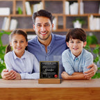 World’s Greatest Grandpa Certificate Acrylic Plaque – Personalized Appreciation Gift with LED Light Base