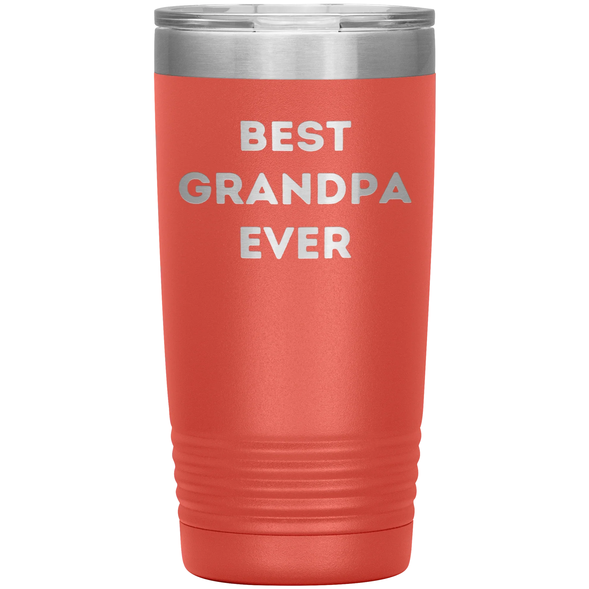 Grandpa Gifts from Best Grandpa Ever Funny Christmas Tumbler for Quote 'Best Grandpa Ever' on Stainless Steel Powder Coating
