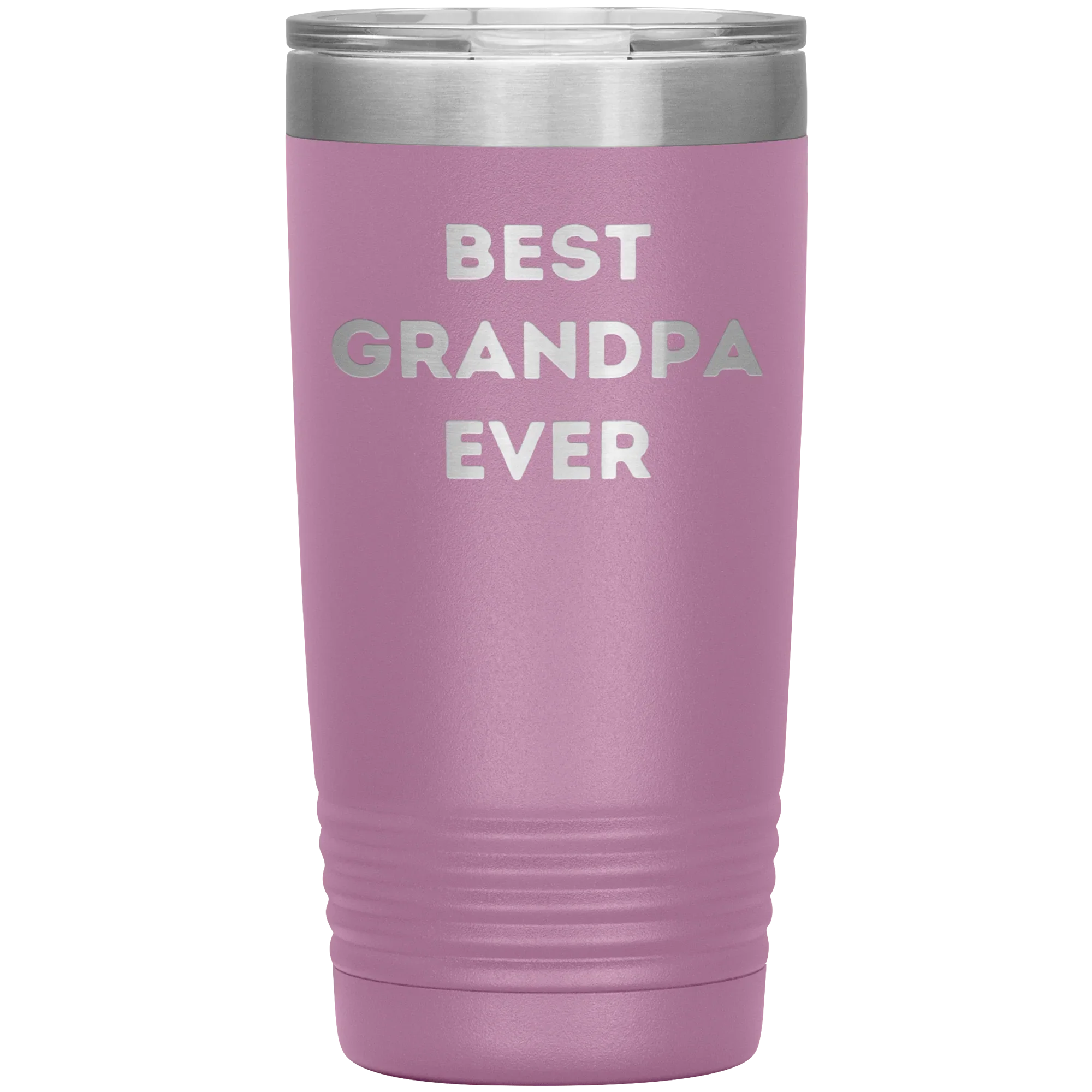 Grandpa Gifts from Best Grandpa Ever Funny Christmas Tumbler for Quote 'Best Grandpa Ever' on Stainless Steel Powder Coating