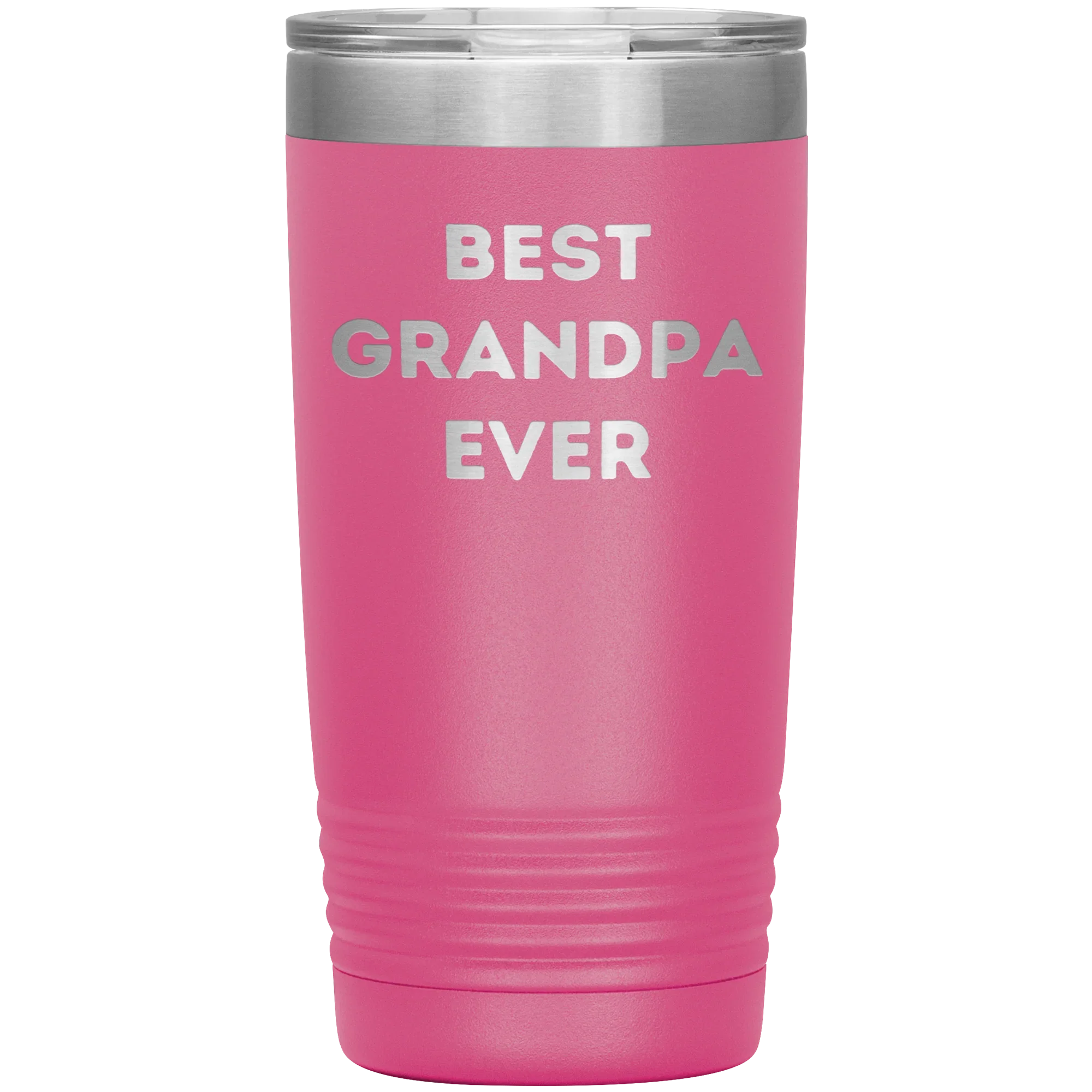 Grandpa Gifts from Best Grandpa Ever Funny Christmas Tumbler for Quote 'Best Grandpa Ever' on Stainless Steel Powder Coating