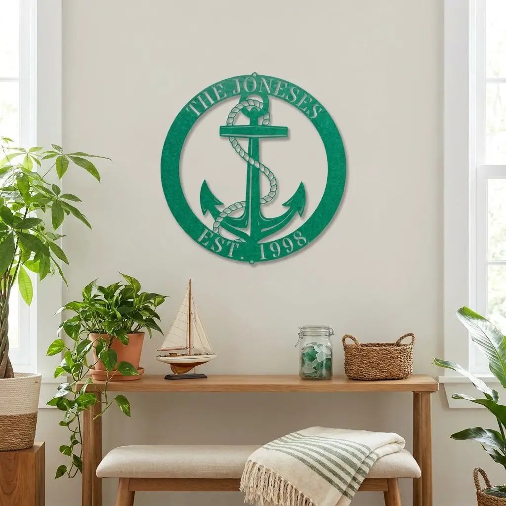 Personalized Anchor Metal Art – Where Your Story Drops Anchor