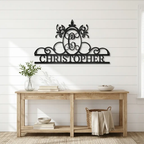 Initial and Name Custom Steel Wall Sign Metal Art