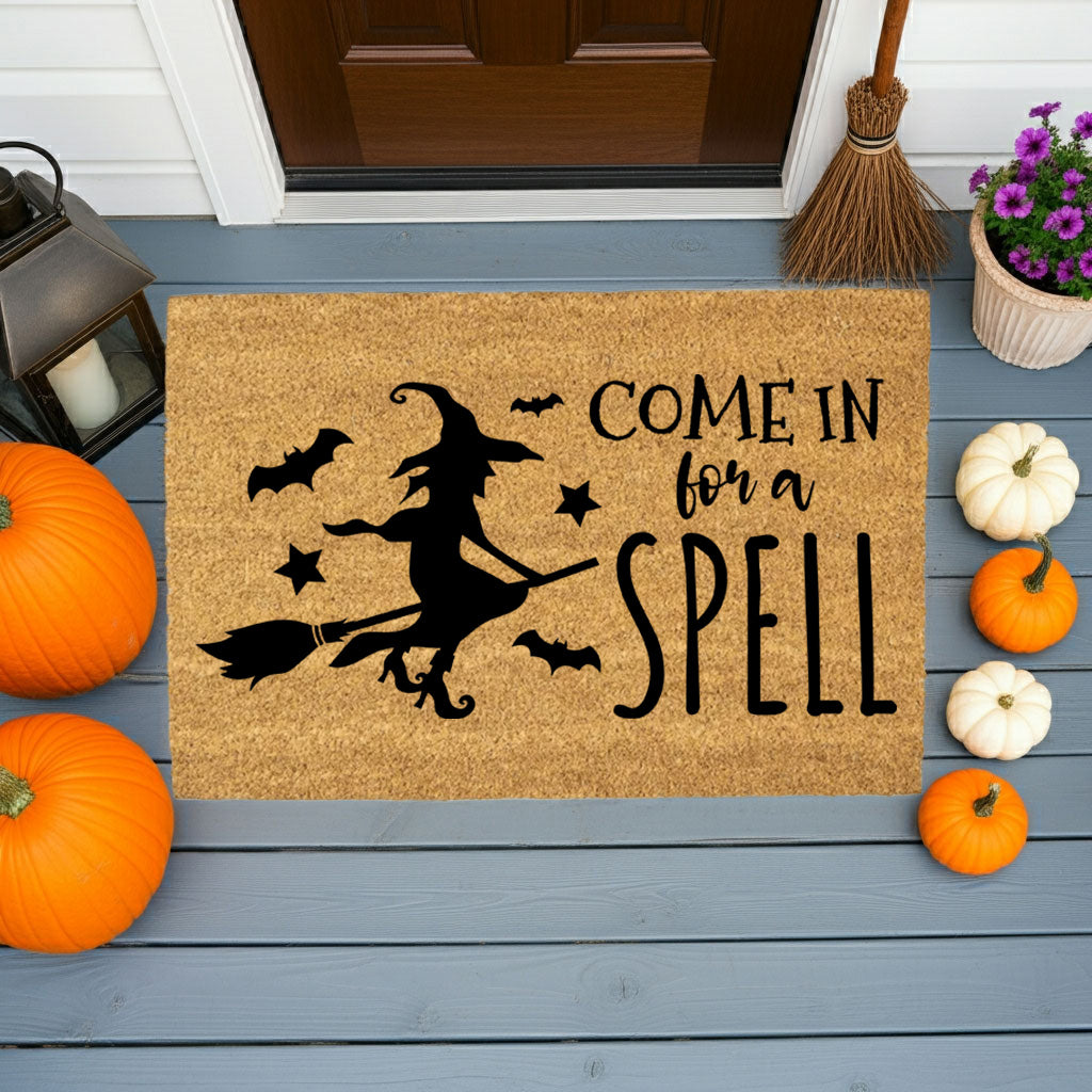 Come In for a Spell Doormat – Witch Halloween Outdoor Coir Mat Décor