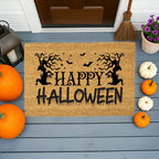 Happy Halloween Doormat – Spooky Outdoor Coir Mat for Fall Porch Décor