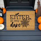 Enter If You Dare Doormat – Spooky Halloween Outdoor Coir Mat Décor
