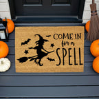 Come In for a Spell Doormat – Witch Halloween Outdoor Coir Mat Décor