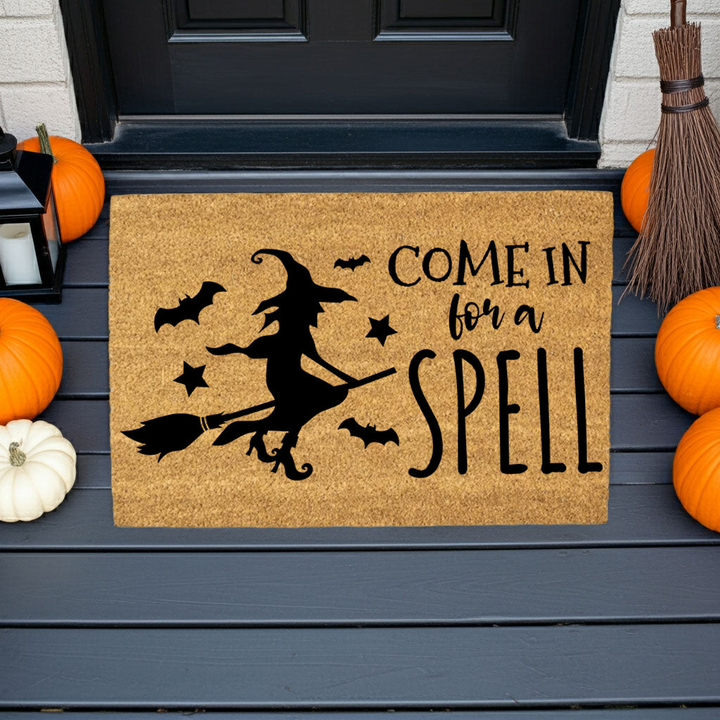 Come In for a Spell Doormat – Witch Halloween Outdoor Coir Mat Décor