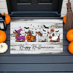 Happy Halloweenie Dachshund Doormat – Cute Halloween Dog Mat Décor