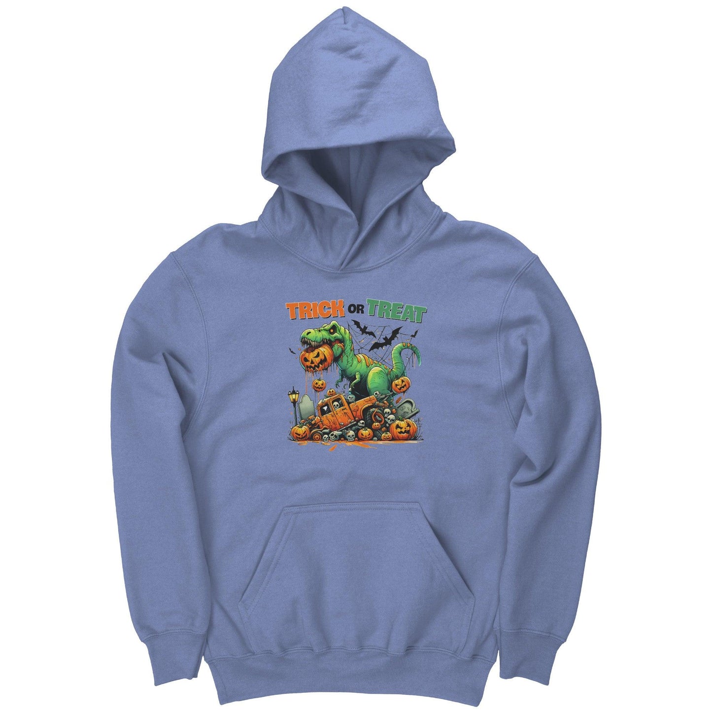 Halloween Monster Dinosaur Trick or Treet Youth Hoodie - Mallard Moon Gift Shop