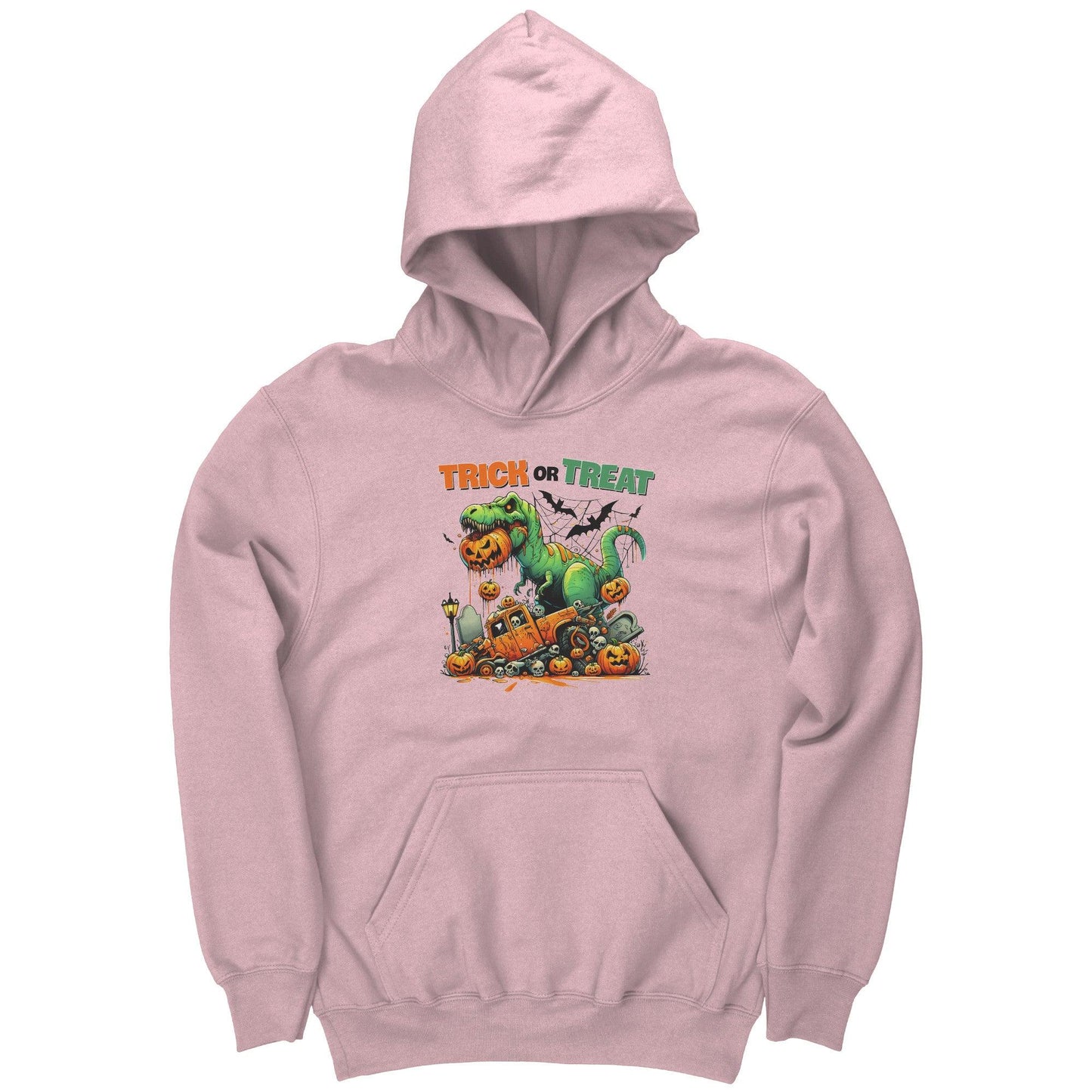 Halloween Monster Dinosaur Trick or Treet Youth Hoodie - Mallard Moon Gift Shop