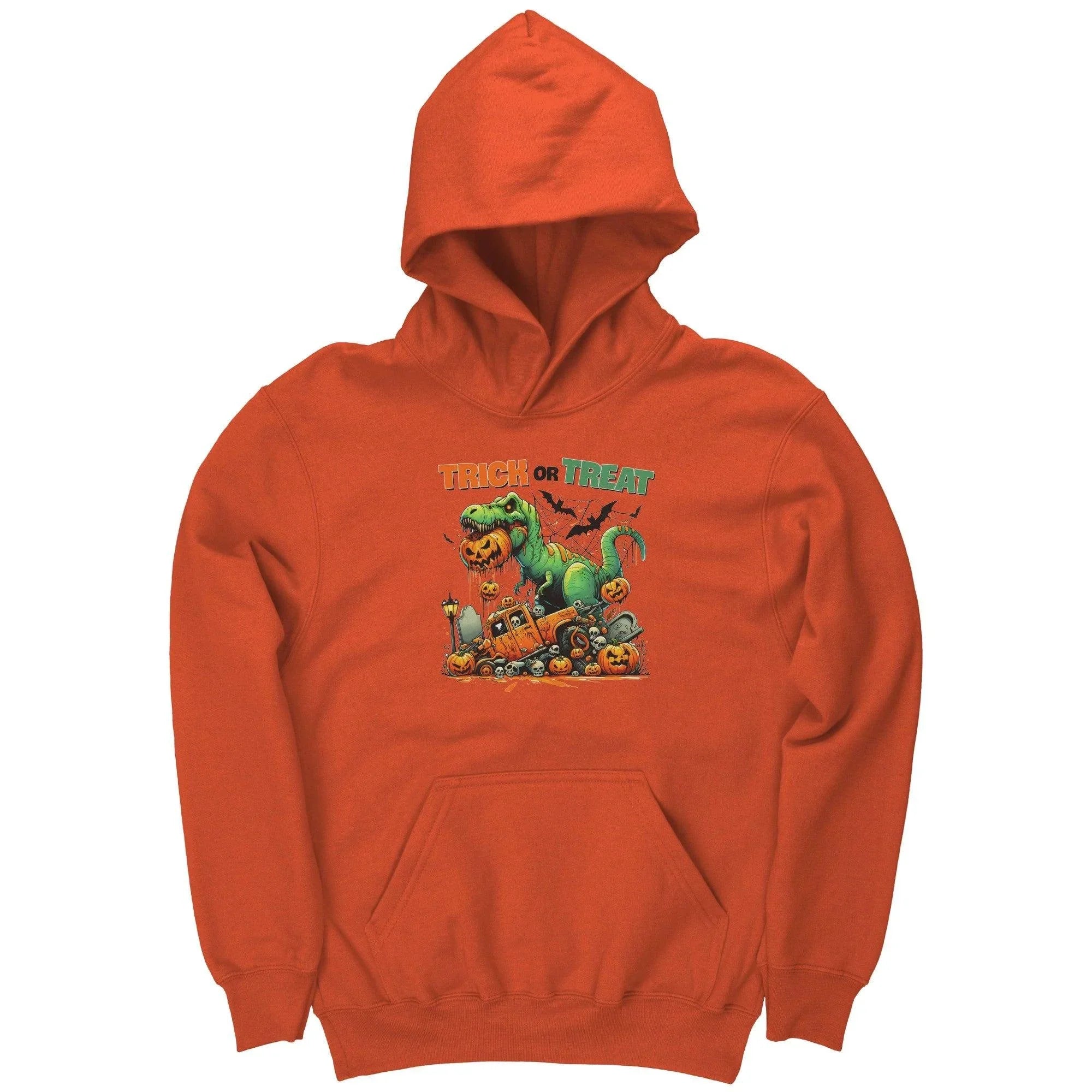 Halloween Monster Dinosaur Trick or Treet Youth Hoodie