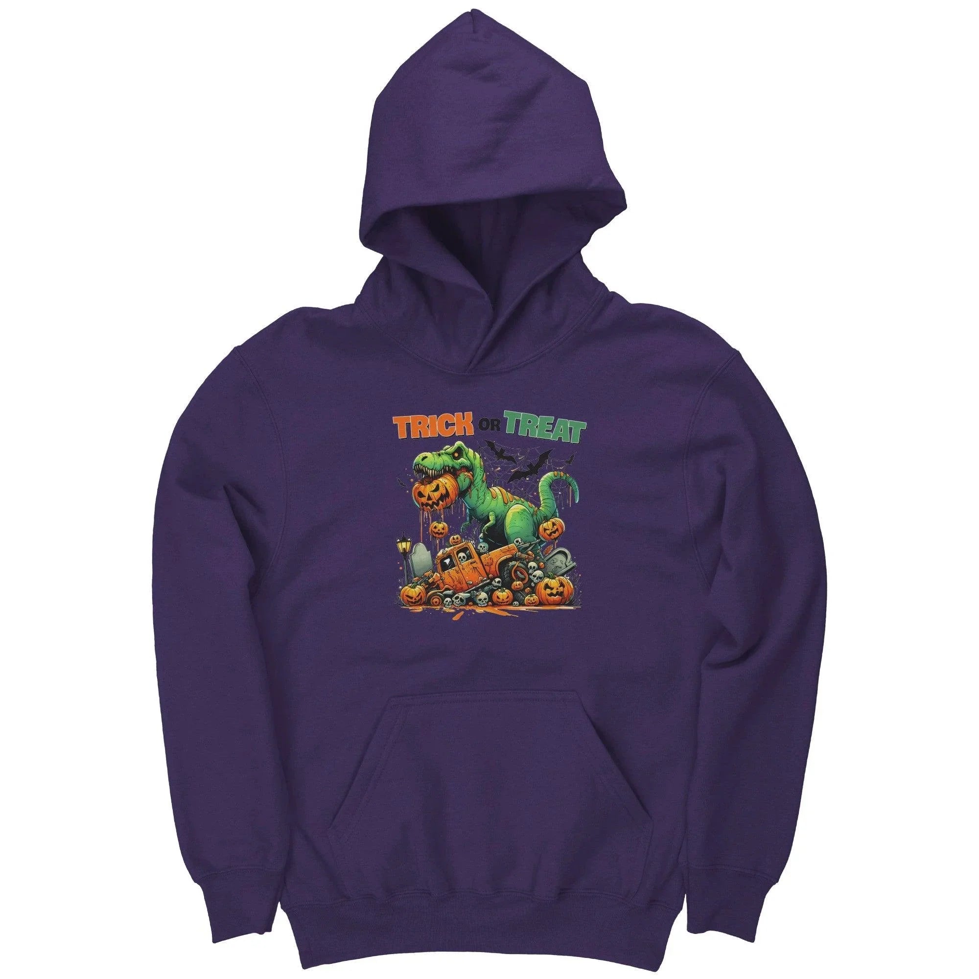 Halloween Monster Dinosaur Trick or Treet Youth Hoodie
