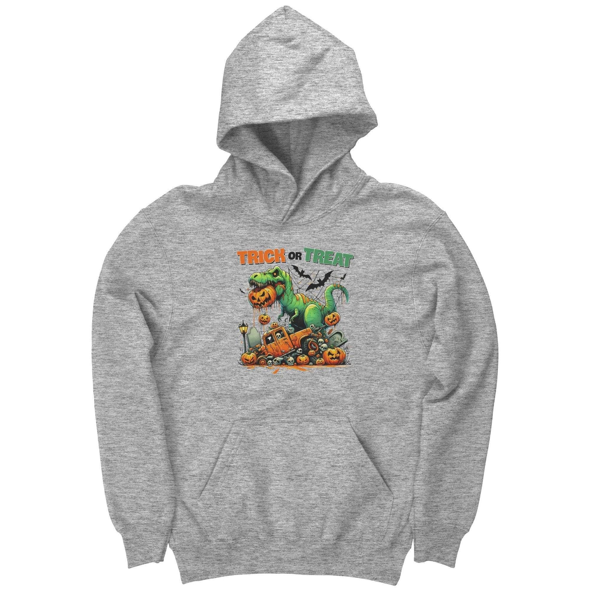 Halloween Monster Dinosaur Trick or Treet Youth Hoodie