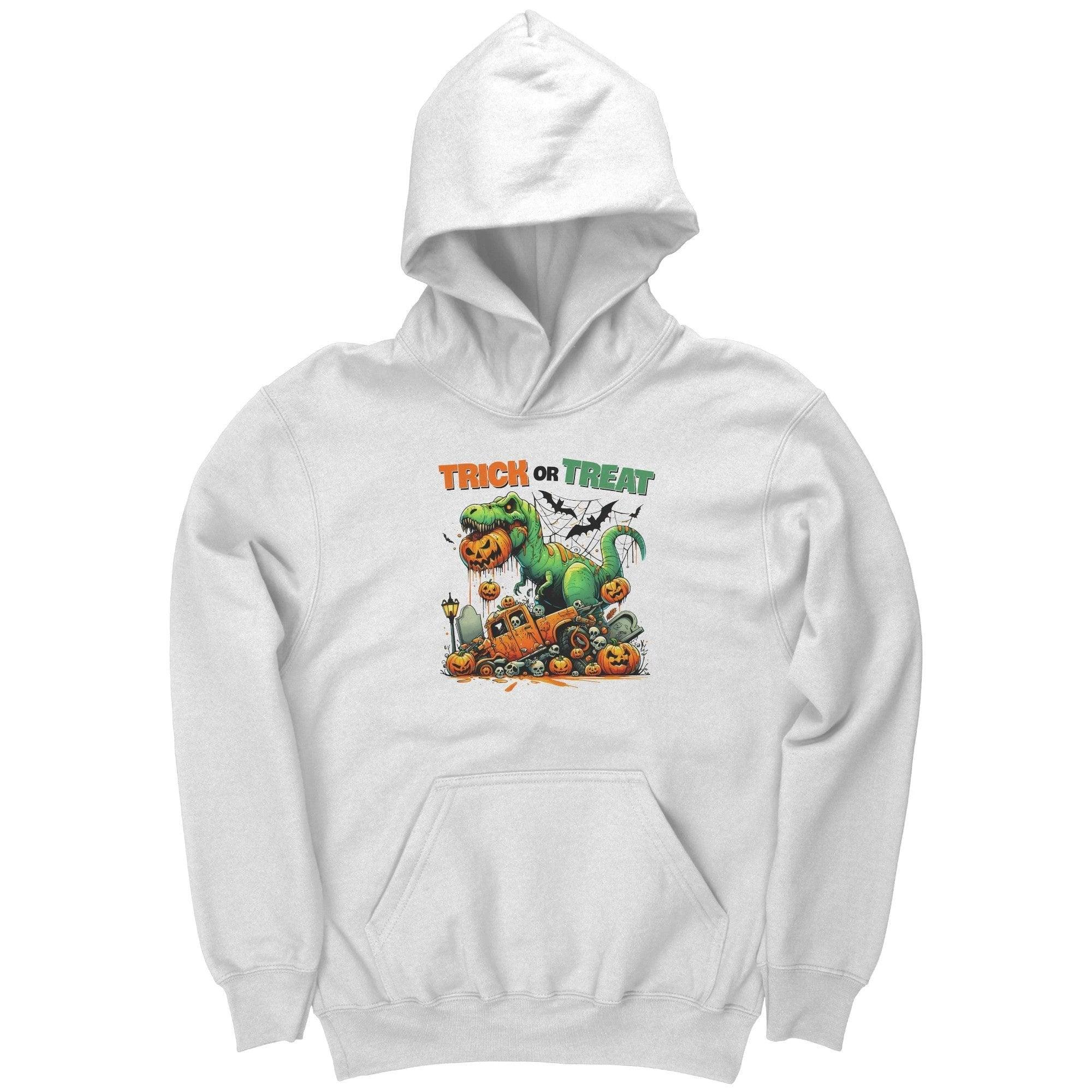Halloween Monster Dinosaur Trick or Treet Youth Hoodie