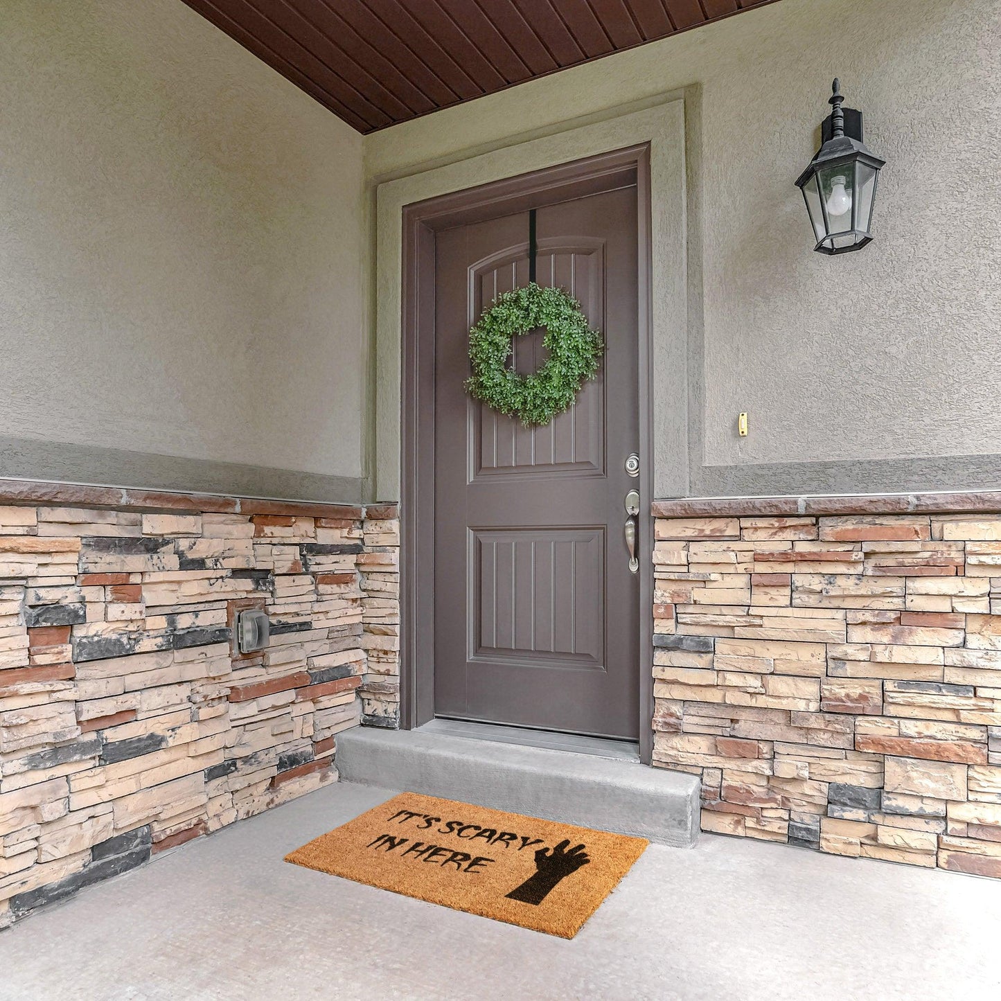 Halloween Outdoor Mat - It's Scary in Here - Mallard Moon Gift Shop