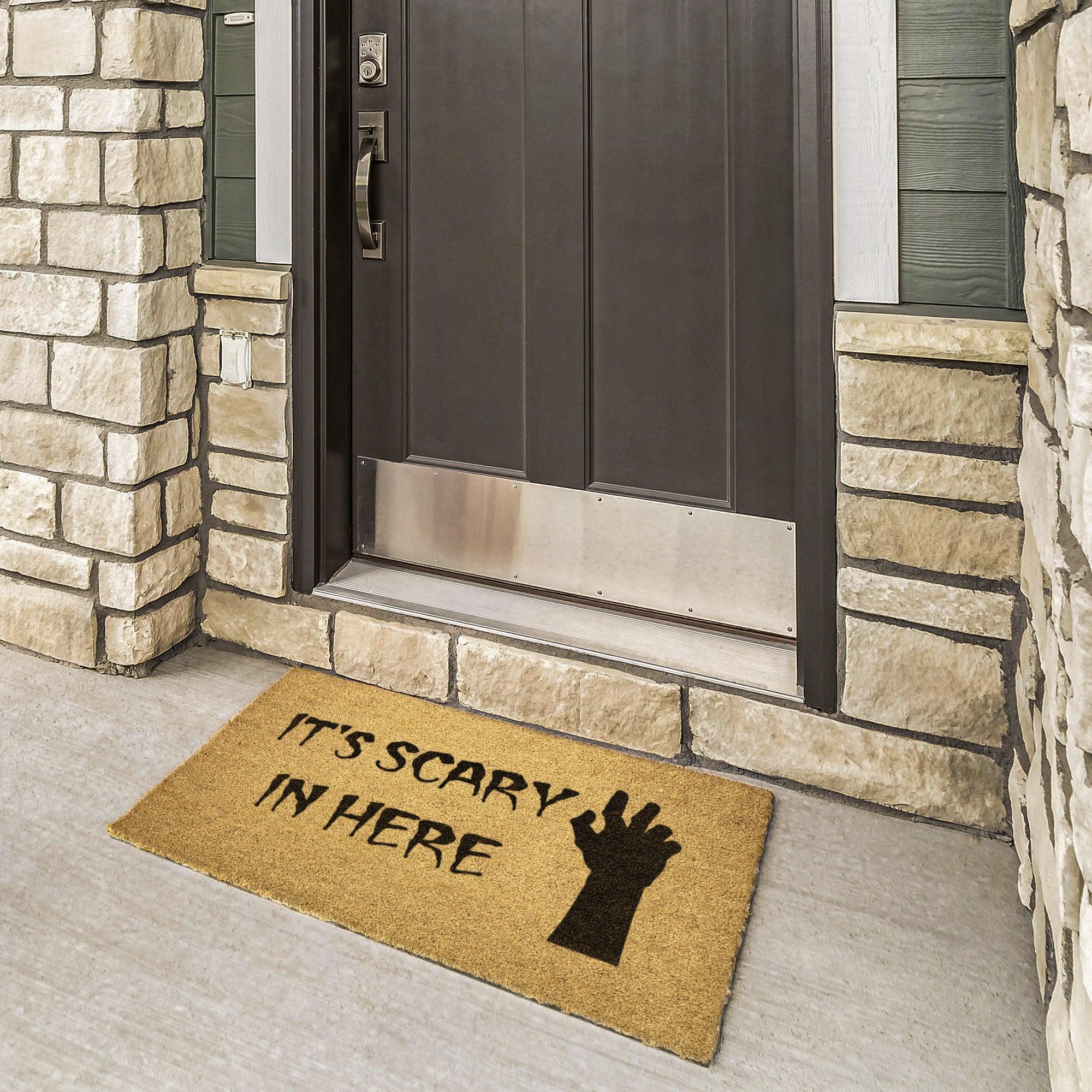 Halloween Outdoor Mat - It's Scary in Here - Mallard Moon Gift Shop