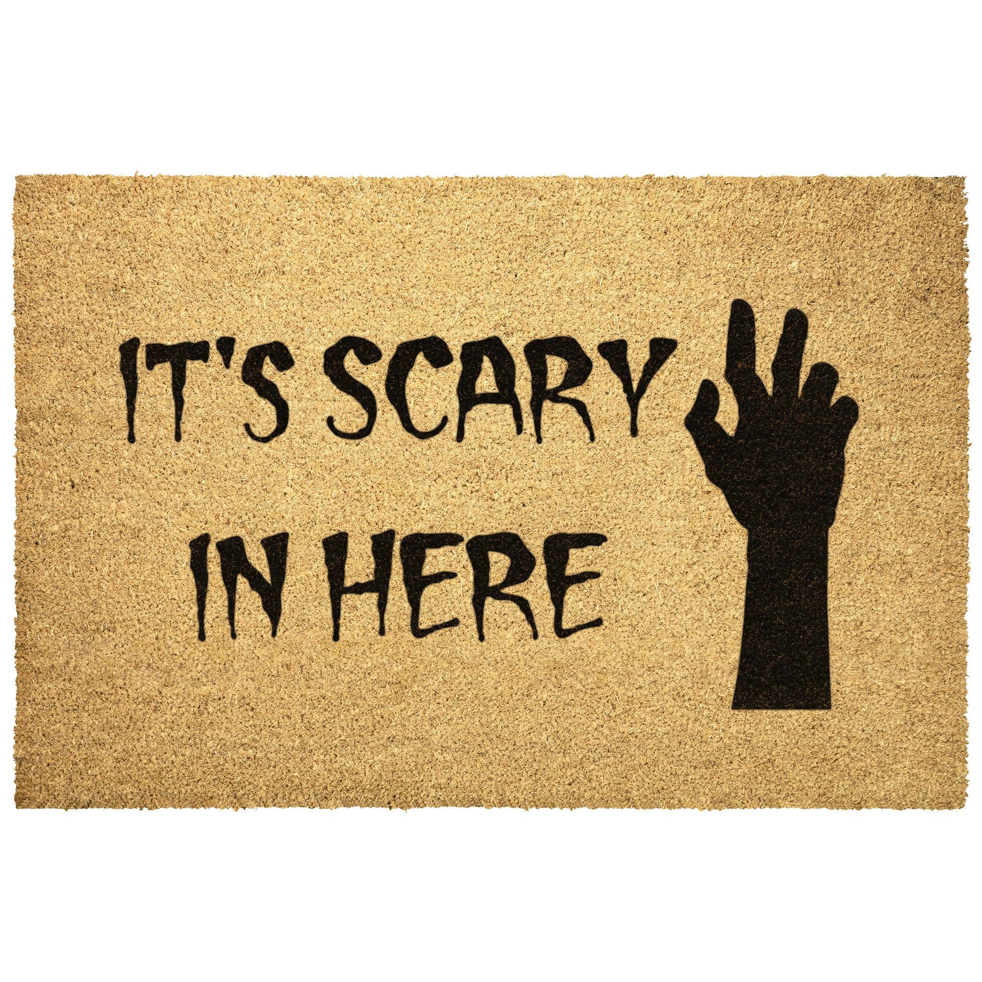 Halloween Outdoor Mat - It's Scary in Here - Mallard Moon Gift Shop