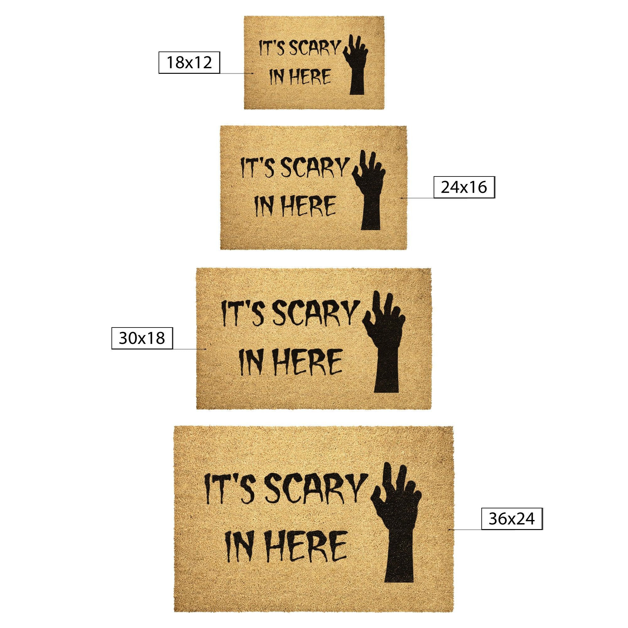 Halloween Outdoor Mat - It's Scary in Here - Mallard Moon Gift Shop