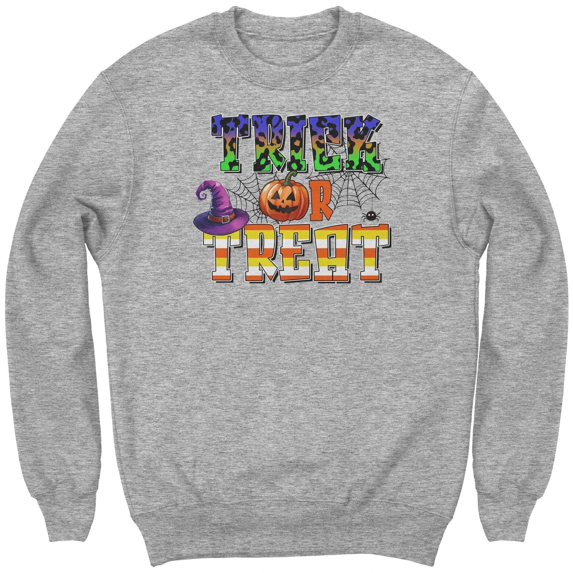Halloween Trick or Treat Youth Crewneck Sweatshirt